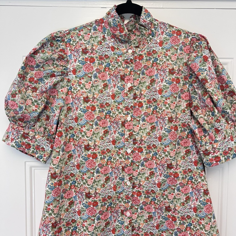 Hyacinth House Louisa Maxi Dress Size M NWT Red Floral Multi Cottage Feminine - Picture 7 of 16